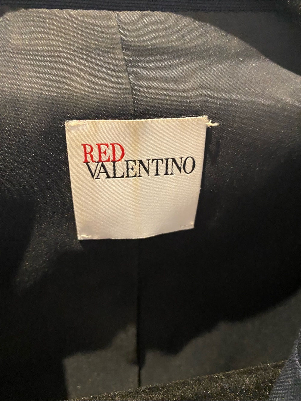 RED Valentino Navy Short-Sleeve Tailored Blazer - Picture 3 of 6